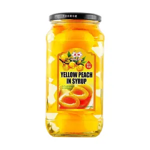 SPRING FARM Canned Yellow Peaches in Syrup - 880g | Sweet & Juicy Fruit Delight