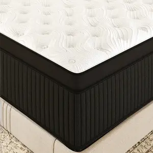 【Summervibes】 mattress queen size mattress 12/14 Inch Twin, Full, Queen, King Mattress Memory Foam And Spring, Hybrid MattressMedium Firmness, Lumbar Support, For Home Rooms Hotels, Boxed Halloween ChristmasGift Furniture Ergonomic