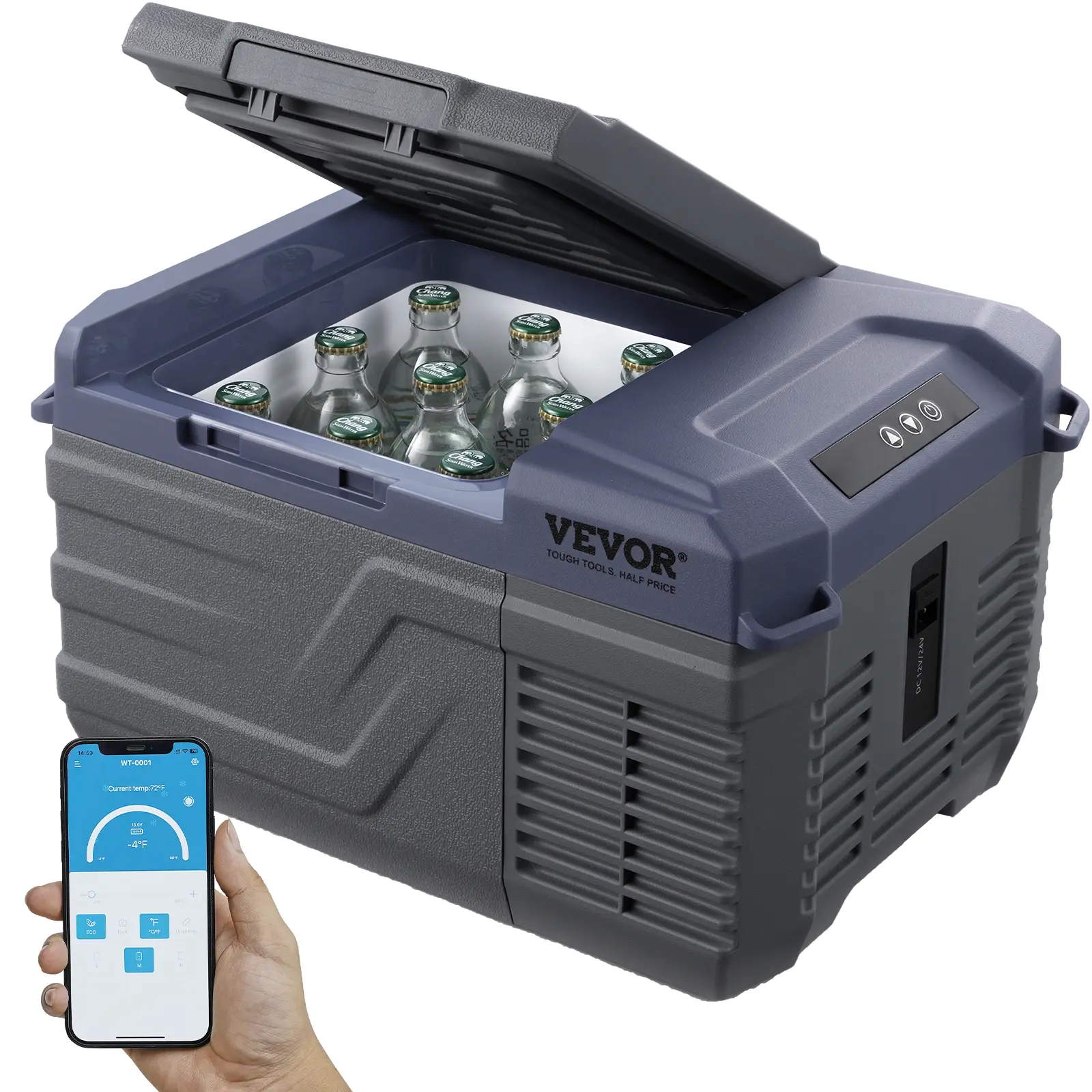 【summerfinds】VEVOR Portable Car Refrigerator Freezer Compressor 9 L Single Zone for Car Home, Car Refrigerator Fridge, Mini Fridge