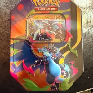 Pokemon TCG: Mega Charizard X Tin - 4 Packs, Promo Card
