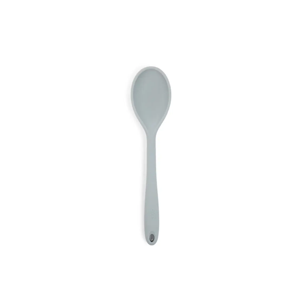 212 MAIN Gray Heat Resistant Silicone Long-Handled Cooking Spoon - 3x11 in, Dishwasher-Safe Cutlery, Essential Kitchen Tableware Utensil