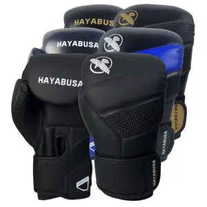HAYA classic matte black 6OZ 8OZ 10OZ 12OZ 14OZ 16OZ boxing gloves 4-99 years old unisex mma boxing combat taek wondo sanda kicking punch bag gloves muay thai fighting hand protections boxing gear comfortable breathable boxer choice gloves UFC Gloves