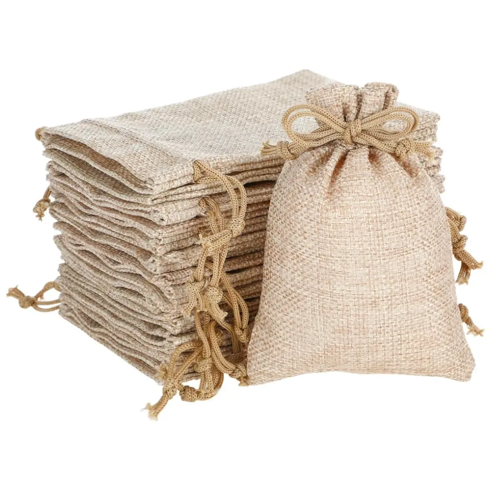 75PCS Burlap Bags Featuring Drawstrings, Ideal for Gifts, Small Items, Jewelry, Coffee Beans, Seeds, Snacks, And Cash Holiday Party Favor