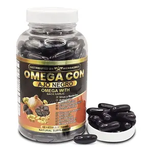 Hierbasmex - Omega with Black Garlic Capsules - Omega with Black Garlic Capsulas