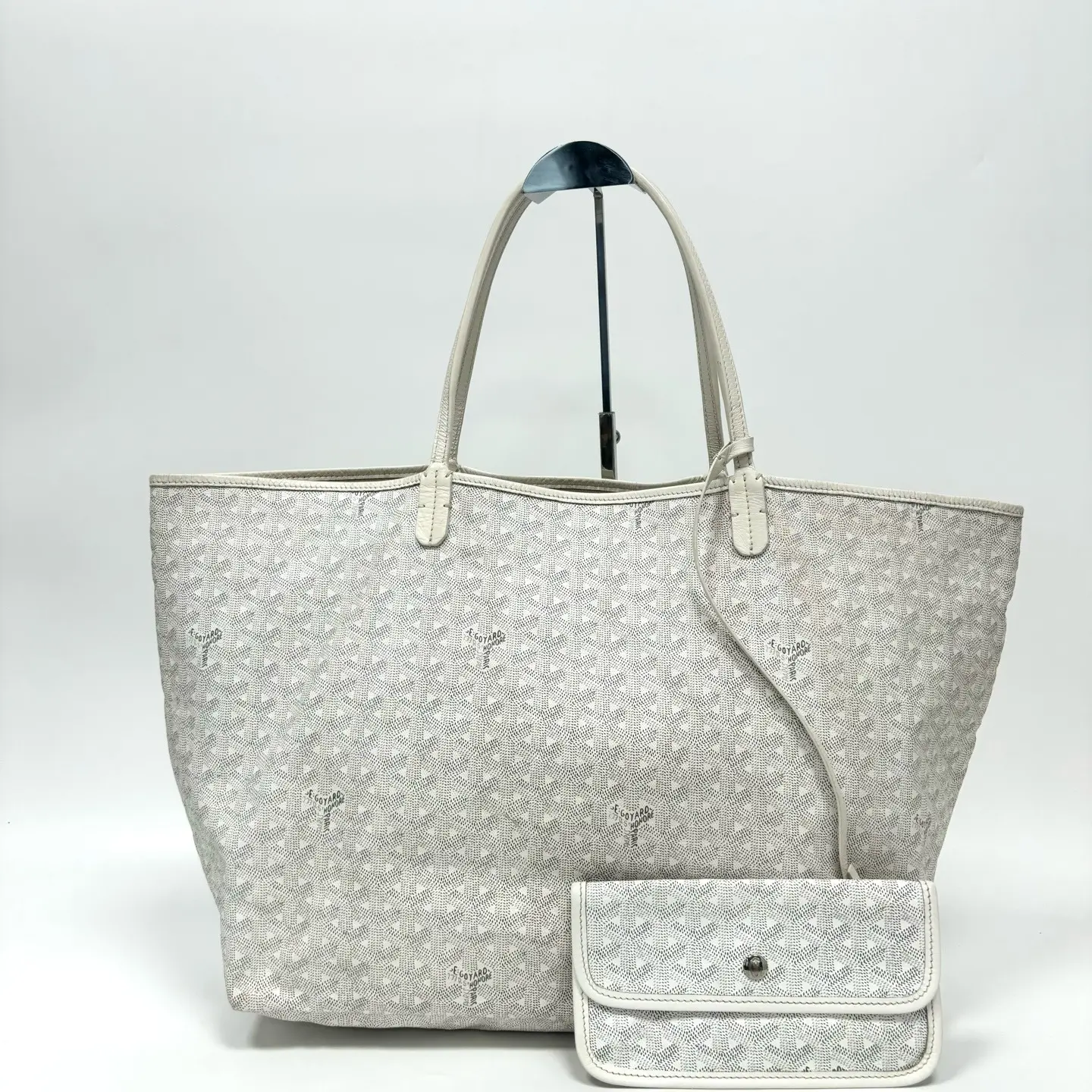 Pre-owned Goyard Pre Loved Saint Louis Custom Tote Bag, Calfskin Leather, 40cm N23064003