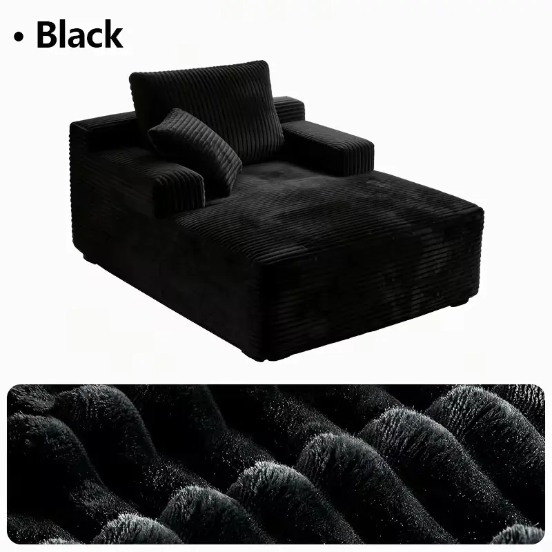 Black - 67inch Single Sofa Bed