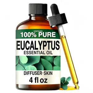 KUKKA Eucalyptus Essential Oil for Diffuser - 4 fl oz Fresh Scent for Home & Shower, fathersdaygift, tiktokshopstockup,Summervibes
