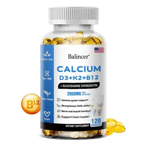 Balincer Calcium health supplements,Support bone and joint health, 120 Capsules