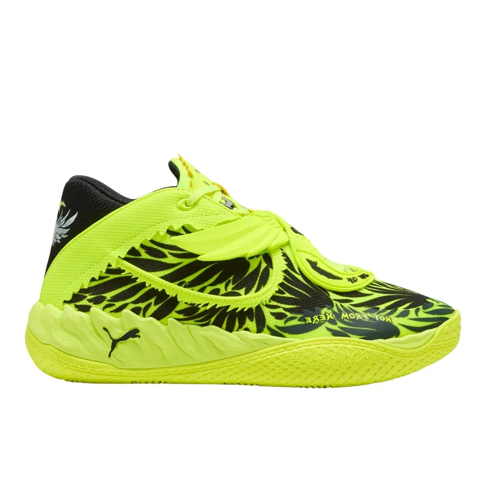PUMA Mens X Lamelo Ball Mb.05 Voltage Basketball Sneakers Shoes - Yellow