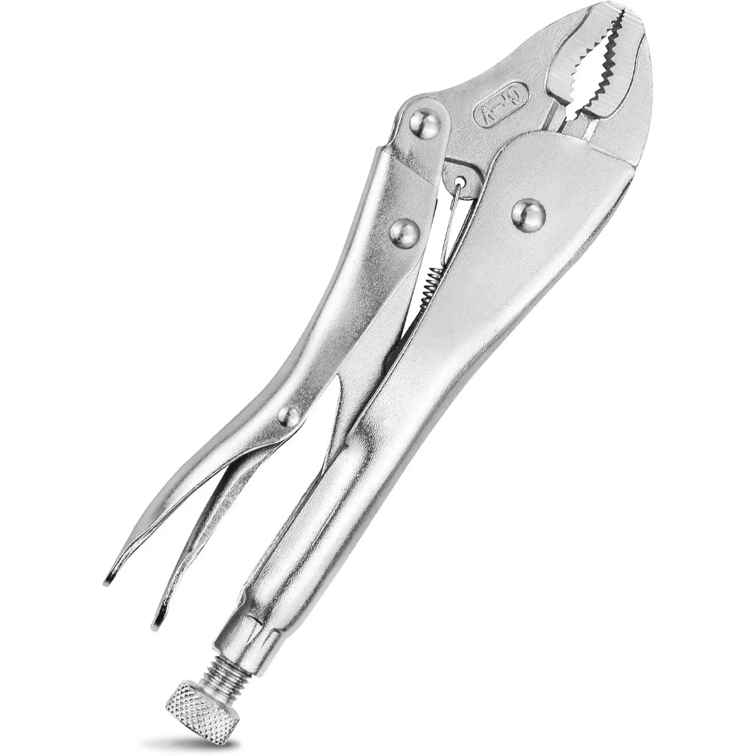 Locking Pliers with Wire Cutter, Curved Jaw, 10-Inch, (MY-1-002) Locking Pliers with Wire Cutter, Curved Jaw, 10-Inch, (MY-1-002)