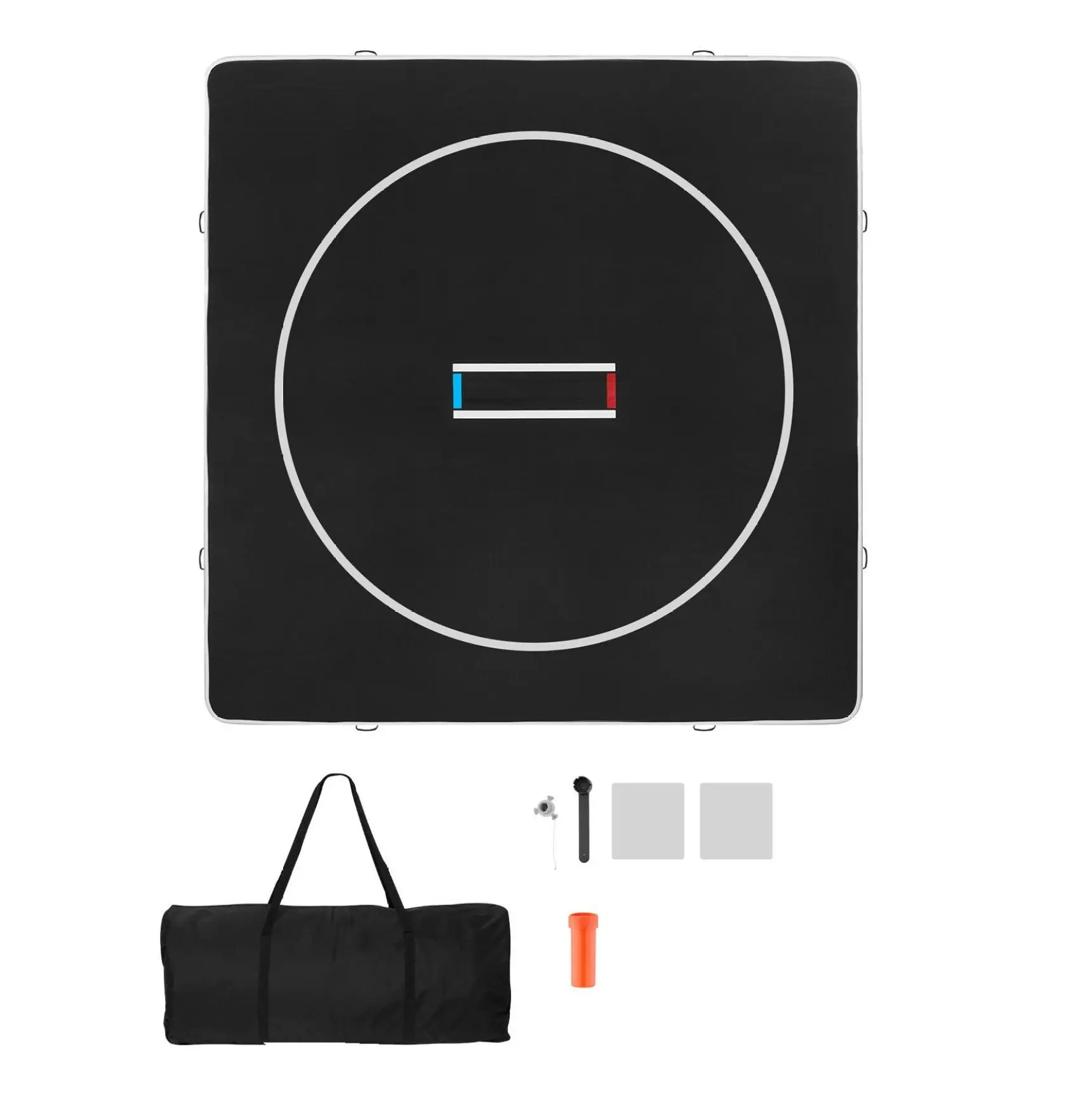 13x13 ft Inflatable Wrestling Mat, Martial Arts Training Mat for Home Gym, PVC Foldable Judo Jiu Jitsu Mat with 600W Air Pump 4 inch