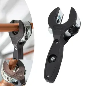 Manual Ratchet Tube Cutter - Heavy-Duty Hand Tool Suitable for Copper, Aluminum, Iron, Stainless Steel, PPR & PE Pipes - No-Power Tool with Ratchet Mechanism for Installation & HVAC Repair