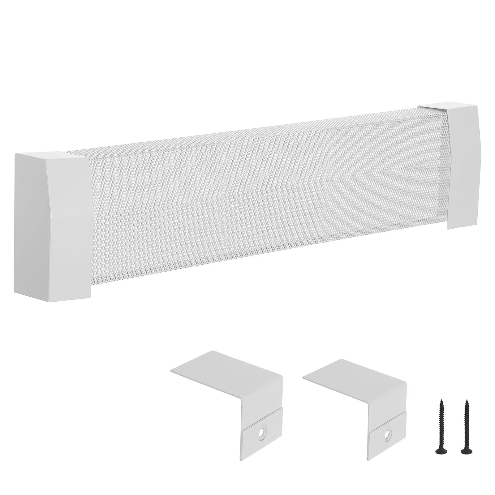 【Summerfinds】VEVOR Standard Size Steel Baseboard Heater Cover, Premium Series 3 ft (917mm) Electric Unit Front Cover with Ventilation Slots, Heat Dissipation Design, Easy Install/Clean, Long-Lasting Protection for Bedroom Home Improvement (White)