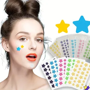 168 Pcs Colorful Star Stickers, Makeup Concealer Tape, Waterproof Isolation Patch, Unique Shape Beauty Tools for Cosmetics