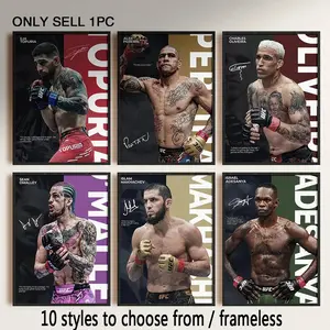 1pc Unframed, Famous Boxing Legends Fighting Poster UFC Inspirational Artistic Modern Art Design ILIA TOPURIA Canvas Print Painting Athlete Wall Decor Gym Home Mural Cuadros (10 styles to choose from)