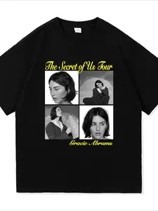 Gracie Abrams Risk The Secret of Us The Eras Tour T Shirt Men/Women Aesthetic Retro T-Shirt Unisex New Album Tees Shirts