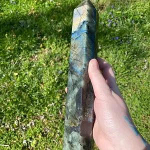 Large Labradorite Crystal Tower