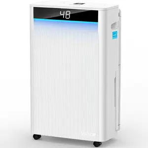 VIXKOR--KeepGlad 4,500 Sq.Ft 2025 Energy Star Max 80 Pint/Day Dehumidifier for Basement, Bedroom, Home, Bathroom, Smart Compressor Dehumidifier with Drain Hose, Intelligent Humidistat