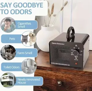 36000mg/h Ozone Generator, Commercial Ozone Machine Odor Removal, High Capacity O3 Ionizer Air Purifier Deodorizer, for Home/Bedroom, Smoke, Pet, And Paint Odor Removal, Timer Function