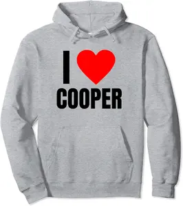 I Love Cooper Name Personalized Men BFF Heart Friend Boys Pullover Hoodie - Karenlyn Shop 54B0BJ9ZK7PZ
