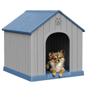 Outdoor Dog Kennel for Small Breeds Weatherproof Dog House for All Seasons Rainproof and Cold-Resistant Dog Shelter Winter-Ready Dog Villa Dog Cage for Outdoor Use