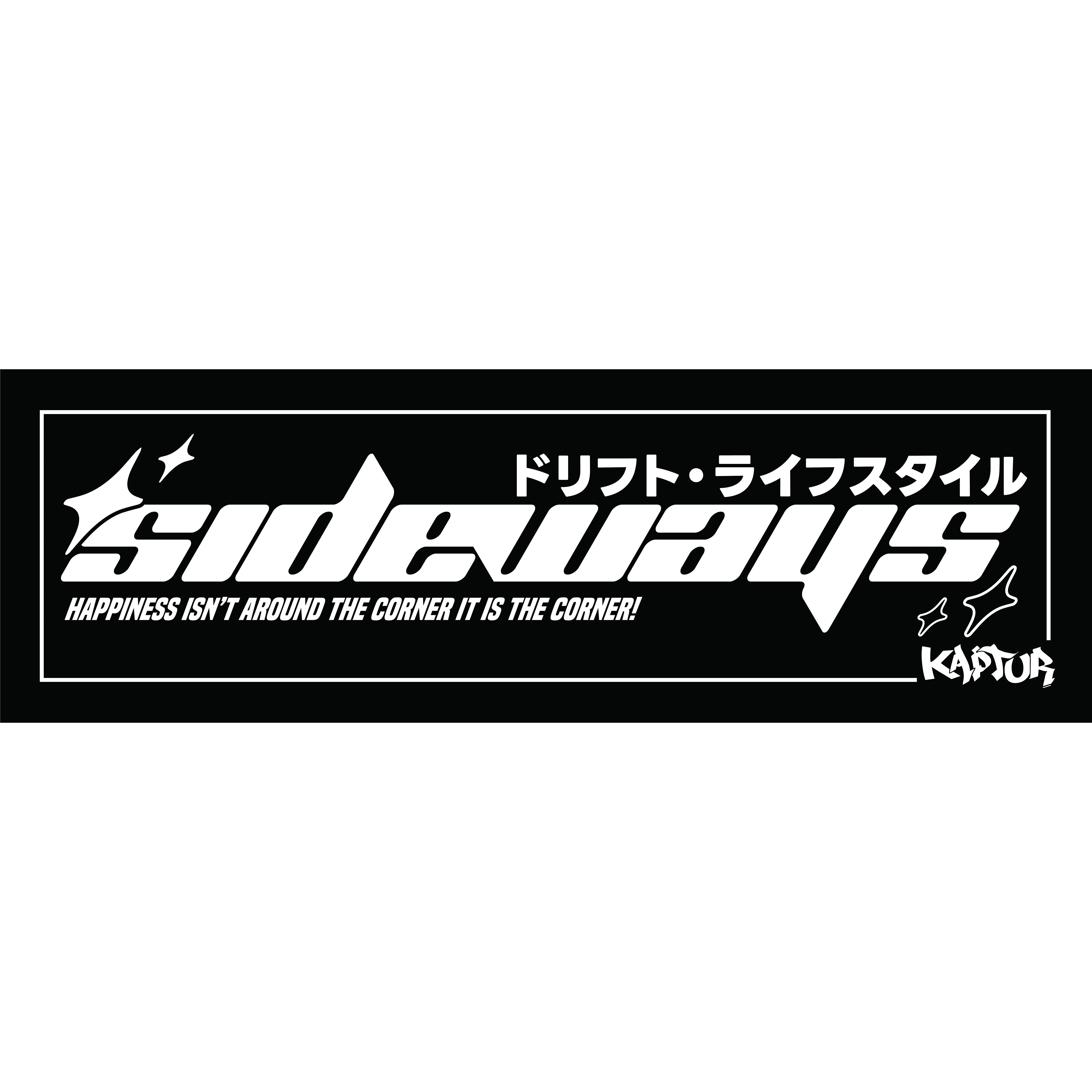"Sideways" JDM Drift Slap Sticker
