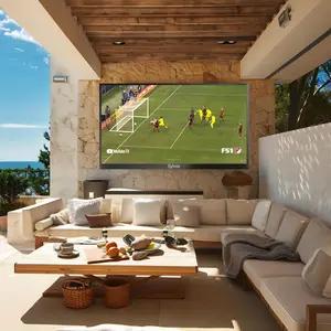 SYLVOX Outdoor TV, 4K UHD IP55 Weatherproof Television for Partial Sun Outside 1000nit Brightness, Google TV OS, Dolby Atmos, Voice Remote (Deck Pro 3.0) summerwins