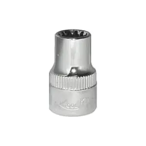 K Tool International KTI-20214 0.37 in. Drive Chrome Spline Socket, 0.43 in.