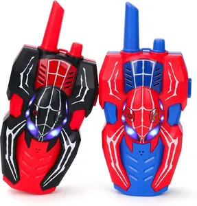 Kids Walkie Talkies Toys for 4-6 Years Old Boys Spider Toy Gifts Age 4-6-7-8 Toddler Walkie Talkies 2 Pack with Lanyard for Outdoor Garden Hiking Camping Play Boy Girls Birthday Presents
