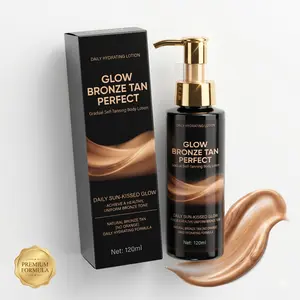 Gradual Self-Tanning Body Lotion – Daily Moisturizer with Natural Bronze Glow – Streak-Free & No Orange – Buildable Sunless Tanner for All Skin Tones – Hydrating Formula with Vitamin E – 120ml