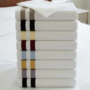Banded Pillowcase Set Luxurious 608 Thread Count USA