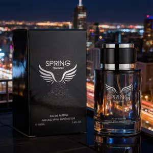 Spring Fragrance  3.4oz Luxury Floral Woody Blend with Raspberry & Patchouli Long Lasting Eau de Toilette Spray Ideal Holiday Gift stronger with you intensely perfume para hombres vanilla perfumes men's colognes pheromone perfume  for men Black Scent