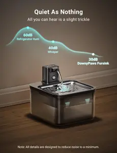 AquaPaw Wireless Pet Fountain, Dog & Cat Feeding Accessory for Fresh Water Supply