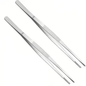 2Counts/Set Stainless Steel Non-Slip High Temperature Food Tongs, BBQ Grilling Tong Lobster Clamp, Multi-Functional Kitchen Tool for Outdoor Camping Picnic, Barbecue Utensils, Kitchenware