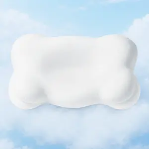 Dual-Height Memory Foam Pillow Cloud Contour Cervical Support Soft Neck Ergonomic Odorless Orthopedic Milk Pillow for Every Sleeper Holiday Gift Idea Prone Sleeping bed