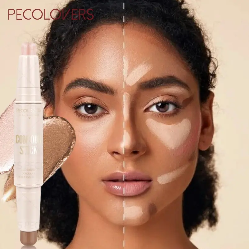 1pc Bronzer Stick Face Brightening Shaping Concealer Pencil, Waterproof and Long Lasting, Ideal for Daily Use,  An Essential Makeup Item for Going Out And Makes a Perfect Mother's Day Gift