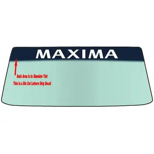 FOR A NISSAN MAXIMA Custom Windshield Banner Vinyl Decal - With Application Tool
