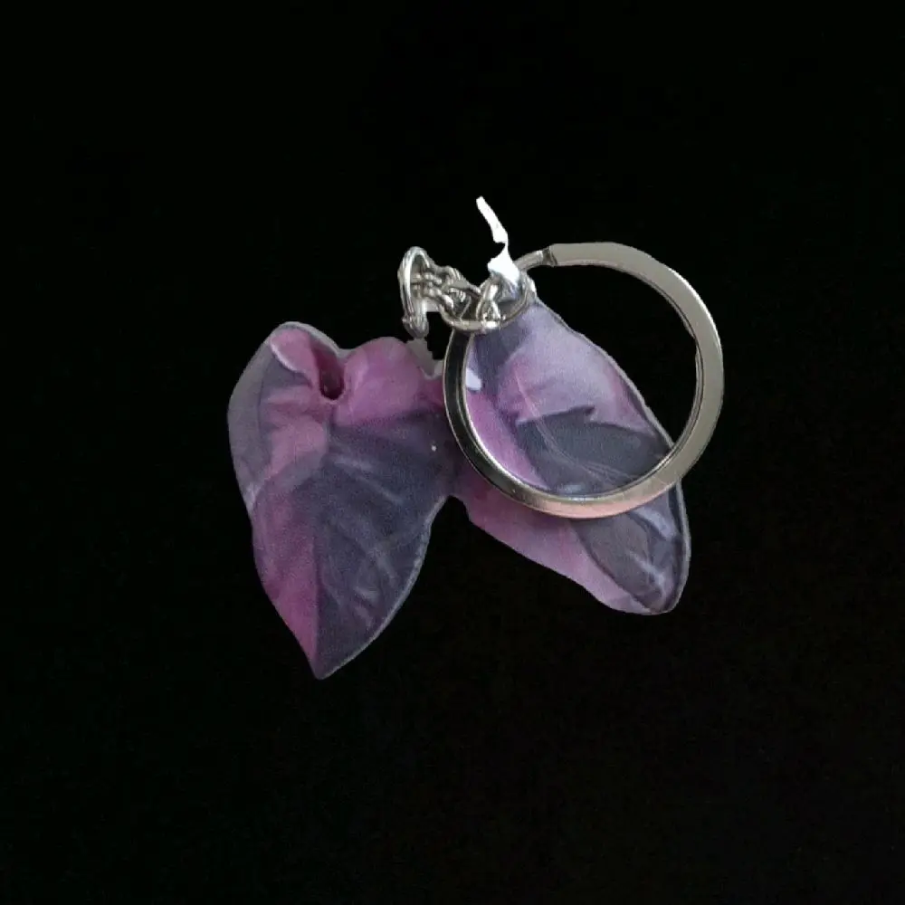 Mini Leaf Plant Keychains - Cute Plant Lover Gift with Detailed Veining & Vibrant Tones for Plant Parents