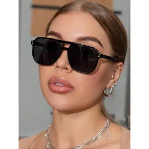 Unisex Vintage Aviator Sunglasses Trendy Casual Tinted Lens Shades for Everyday & Outdoor Wear Classic Style