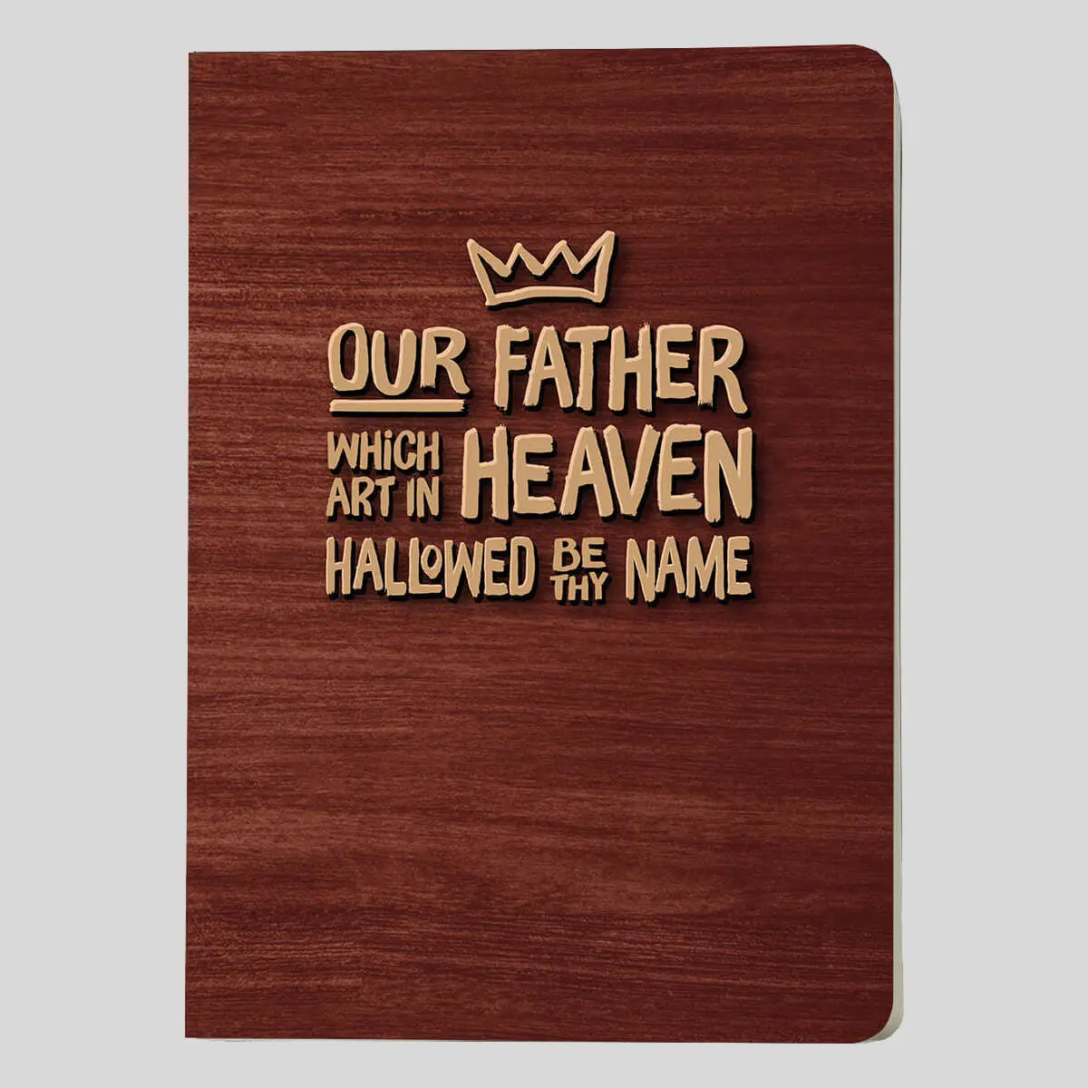 Kerusso Men's 8.4" x 5.5" Journey Journal, Religious Text Printed Message Notebook with Bible Study Notes, 160 Lined Pages for Gratitude Moments & Personal Reflections, Inspirational Bible Verse Notebook