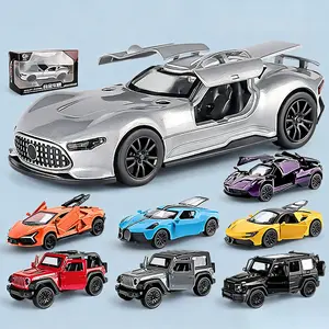 Mercedes-Amg Vision Gt 1:43 Scale Alloy Car Model, High Transparency PC Windows, Sport Wheels, Desktop Decoration, Superbike Collection Gift