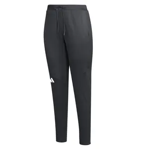 adidas Womens Travel Tapered Drawstring Pants Training Casual - Black