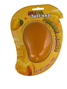 MEGA JELL-EEZ PEELABLE MANGO GUMMY CANDY- 5.29 oz ( 1 PIECE)