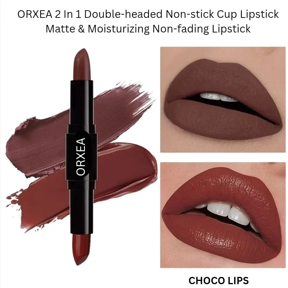 ORXEA 2 IN 1 Double Headed Lipstick Color Choco Lips