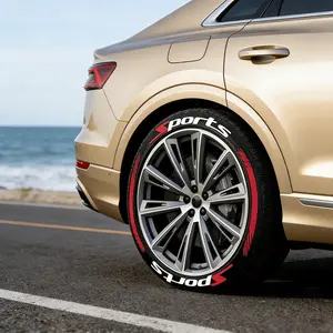 Car Wheel HUB 4 Piece Set for 4 Tires, Motorcycle Tire Decoration Stickers, 3D Thick Waterproof Universal Wheel Decals, Vehicle Decoration