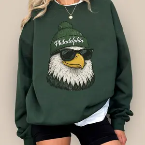 Vintage Philadelphia Football Sweatshirt – Retro Eagles Game Day Crewneck – Philly Team Wear – Trendy Fan Gift – Football Lover Apparel