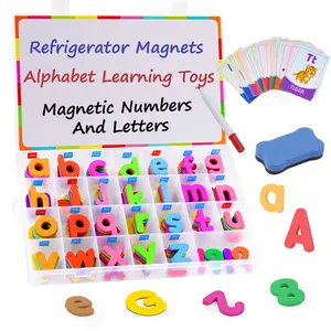 Magnetic Letters and Numbers Uppercase and Lowercase Foam Magnetic Alphabet Letters ABC abc Colorful Refrigerator Magnets Learning Tool for Classroom
