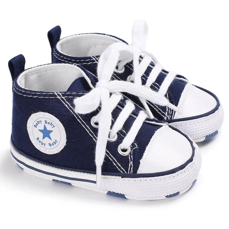 Girls Boys Patchwork Canvas Shoes, Anti-Slip Soft Sole Flat Sneakers for First Walkers Youth Stretch Lightweight Non-Slip Toddler-DY