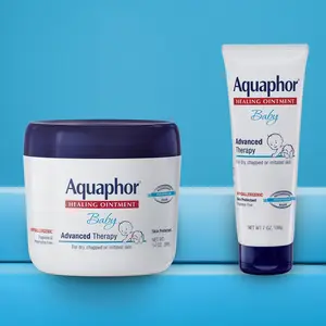 Baby Care Bundle: Aquaphor Baby Healing Ointment Advanced Therapy Skin Protectant, Dry Skin and Diaper Rash Ointment, 14 Oz Jar and Aquaphor Baby Healing Ointment Advanced Therapy Skin Protectant, Dry Skin and Diaper Rash Ointment, 7 Oz Tube