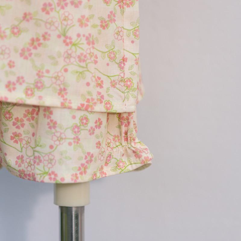 Vintage Floral Ruffle Matching Set – Lightweight Cotton Flutter Sleeve Top & Shorts, Aesthetic Cottagecore Summer Two Piece Outfit